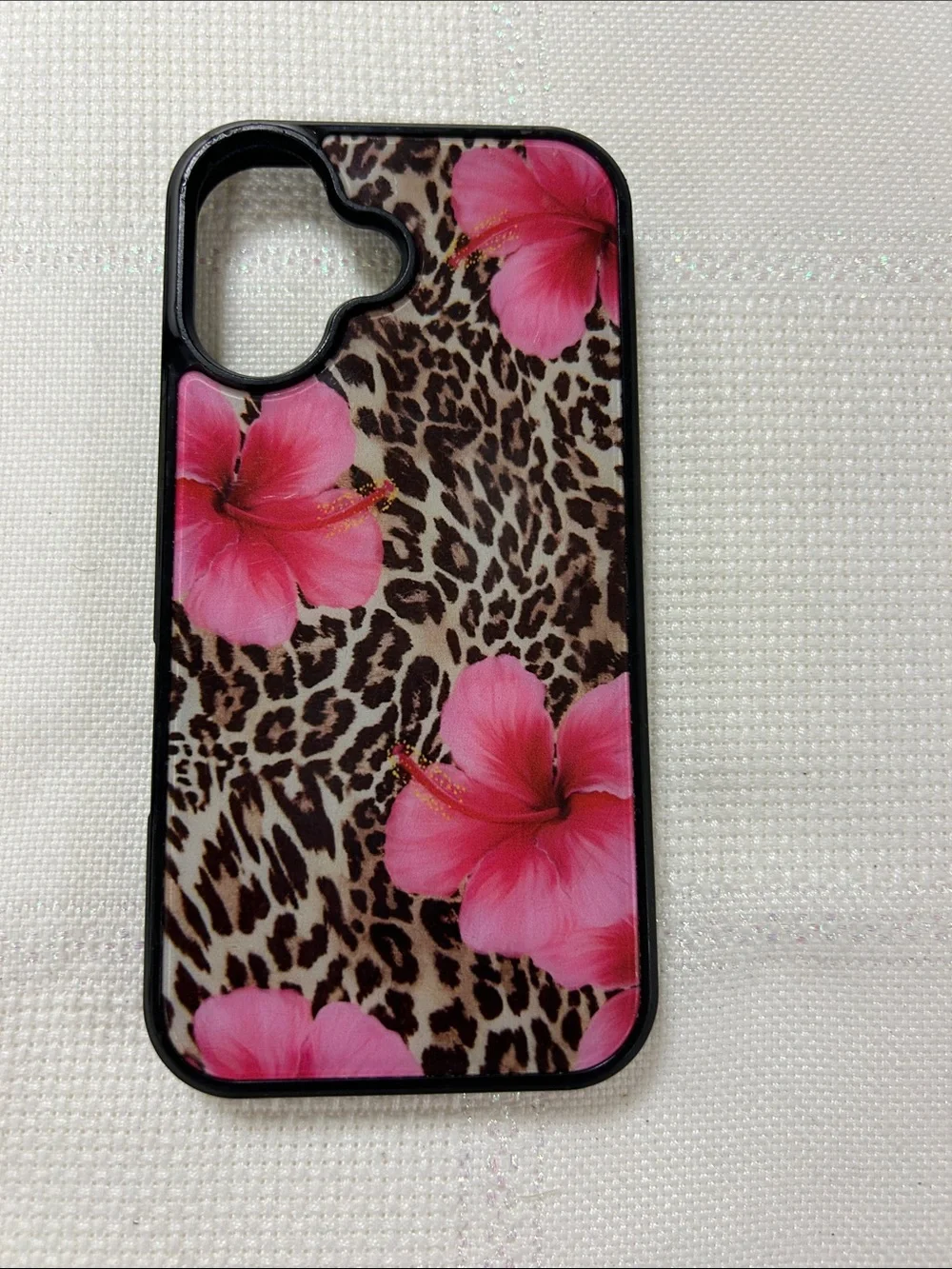 Pink Floral Leopard Print Phone Case - Compatible Cell Accessory